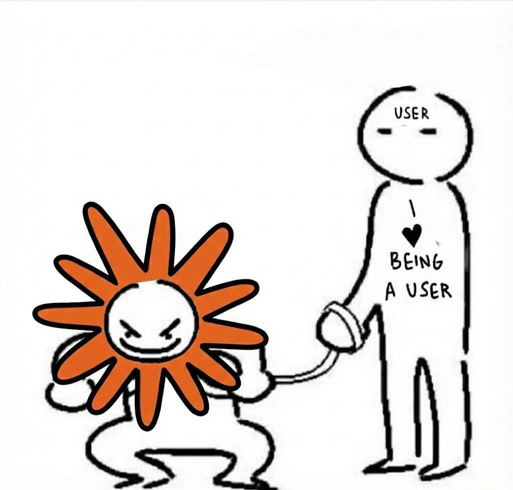 i heart being a user (Source: unknown)